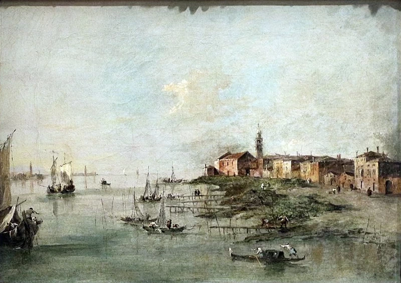 Il Canale della Giudecca e la chiesa di Santa Marta - Calouste Gulbenkian Museum